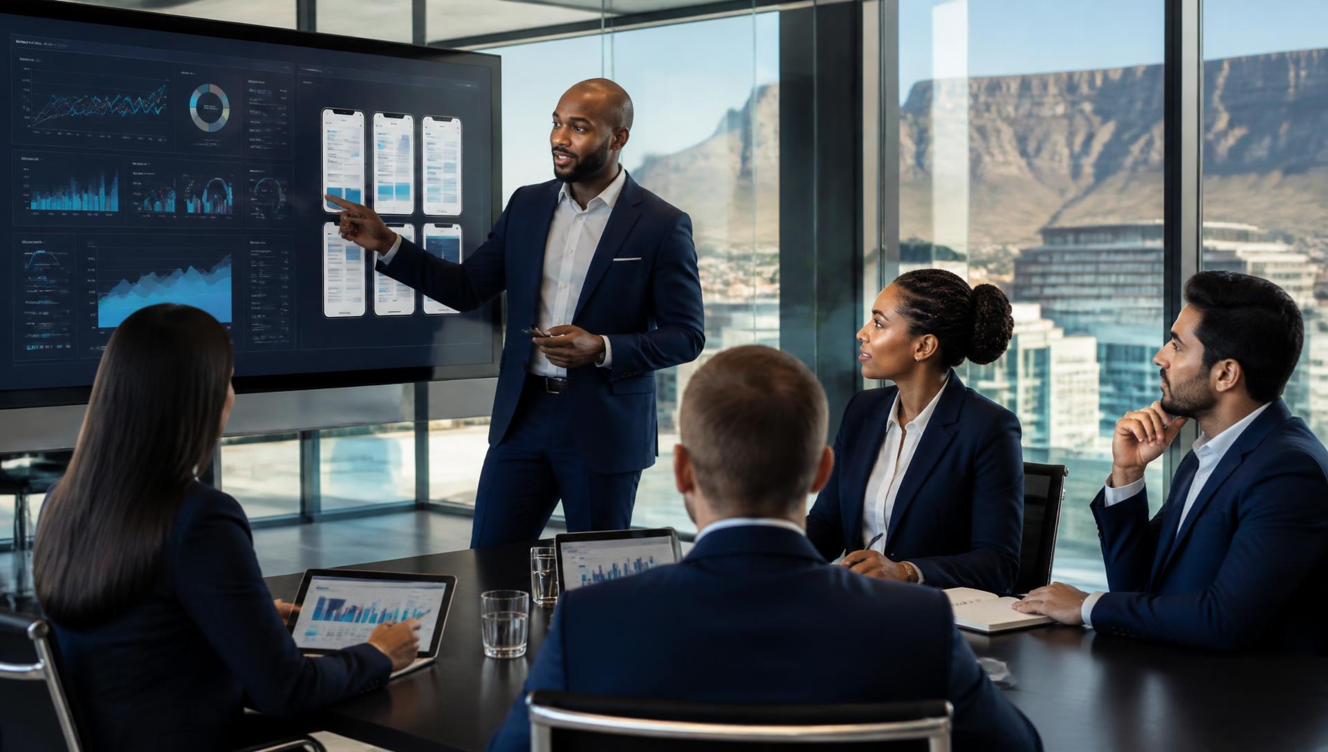 Force Consulting team presenting digital transformation strategy
